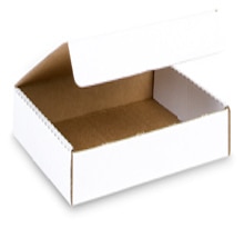 50-Pack Of 6x6x3 Inch White Corrugated Shipping Boxes - Small Mailer Packing Boxes